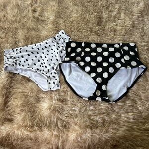 Bundle of Two Polka Dot Bikini Bottoms